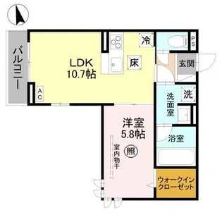 le lien【1階】の間取り