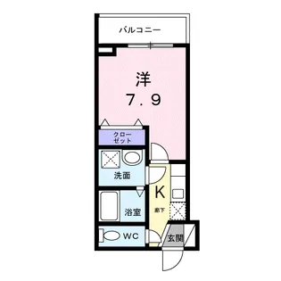 ライズ脇田町 A館【2階】の間取り