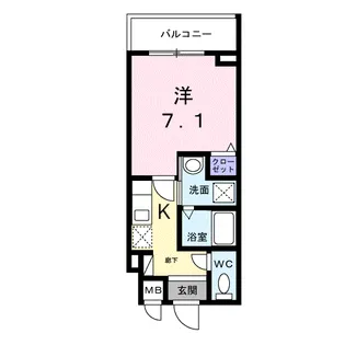 ライズ脇田町 A館【2階】の間取り