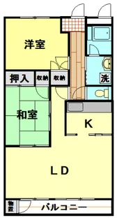 鶴瀬西口サンライトマンション【805号室】の間取り