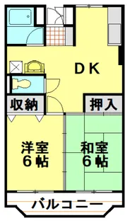 鴻ノ杉マンション【201号室】の間取り
