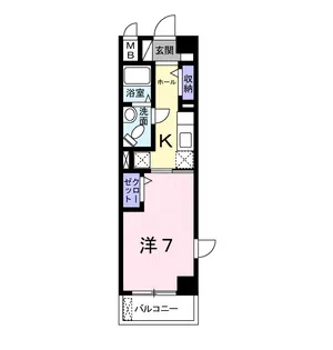 クラール ハイレン【2階】の間取り