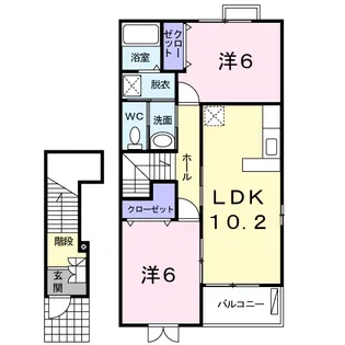 クレドール A【2階】の間取り
