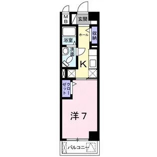 クラール ハイレン【6階】の間取り