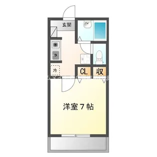 1Rの間取り画像