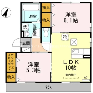 プール・トゥジュール【1階】の間取り