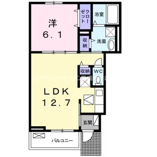 フレスクーラ北島【1階】の間取り
