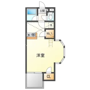 1Rの間取り画像