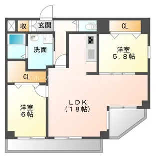 ペコラ広小路【8階】の間取り