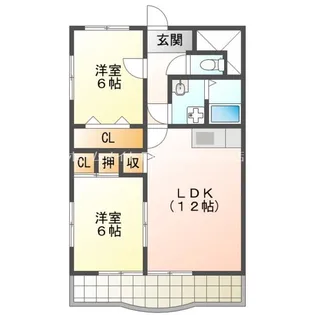 サニーパーク高師【2階】の間取り