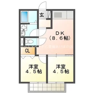 ホワイトタウン寺前【1階】の間取り