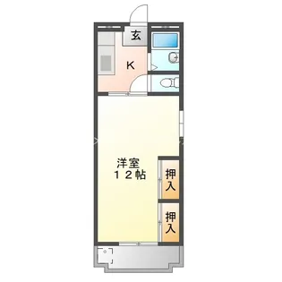 マンションツツジ【3A号室】の間取り