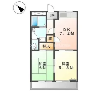 レジデンス伊藤【106号室】の間取り