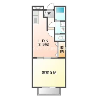 シャルマンドミール【1階】の間取り