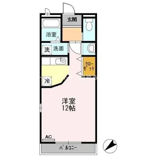 ガーデンコート ラ・フェスタ Ⅱ【1階】の間取り