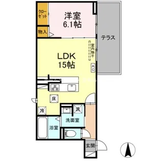 D-avance 花田【1階】の間取り