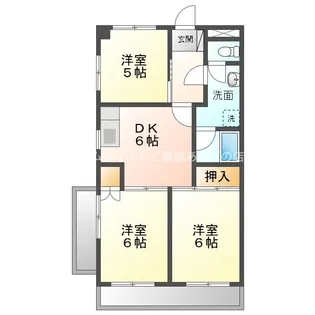 3DKの間取り画像