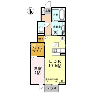 サンシャインヒルズM B棟【1階】の間取り