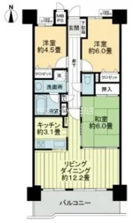 ライオンズシティ豊田【209号室】の間取り