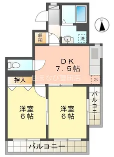 マウントセブン小西【2階】の間取り