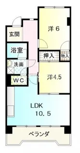 ユニーブル梅坪【2階】の間取り