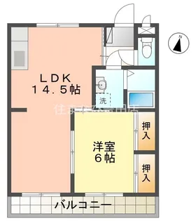板倉コーポラス A【204号室】の間取り