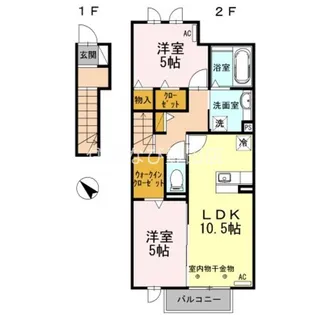 ファミールAlice【2階】の間取り