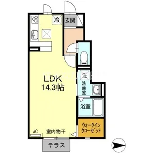 ハイドランジア【1階】の間取り