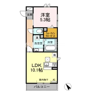 エクセレンス東山【2階】の間取り