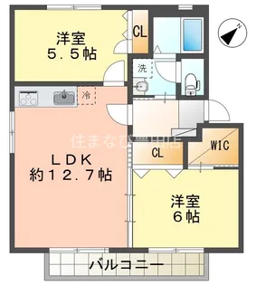 ハムレット’94 D棟【202号室】の間取り