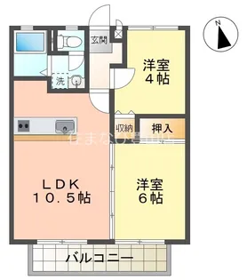 ビーライン三好ヶ丘 A棟【2階】の間取り