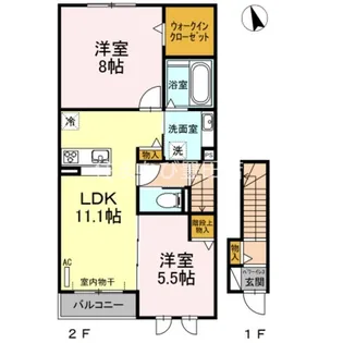 草々庭ハウス B棟【202号室】の間取り