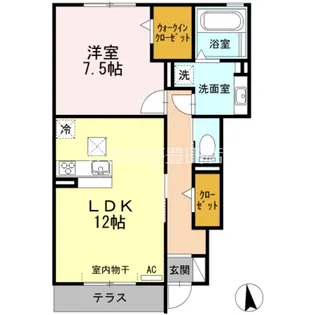 ファミーユ A棟【1階】の間取り