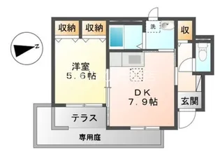 BELLE MAISON M.T【1階】の間取り