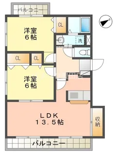 レイク ヒル アミリ【2階】の間取り
