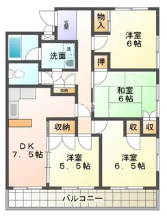 三陽ビル【213号室】の間取り