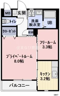 エステート若石山【205号室】の間取り