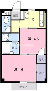 エクセルハイツ黒笹【1階】の間取り