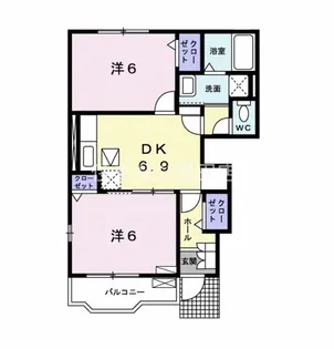 メゾン新生【1階】の間取り