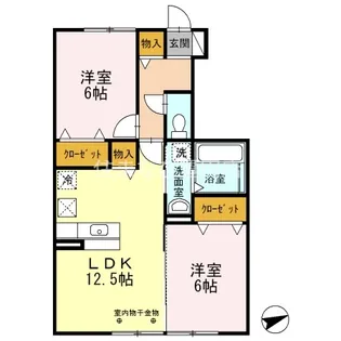 アンスリール上郷【1階】の間取り