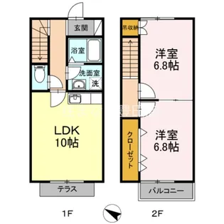 カトゥレーヴ【1階】の間取り