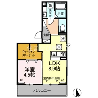 クリア トゥレス C棟【3階】の間取り