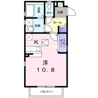 ワイズスクエアB【5号室】の間取り