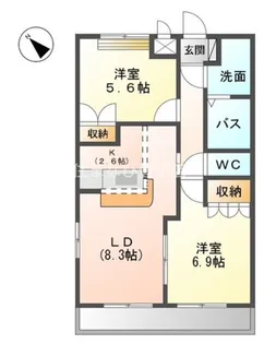 コンフォールメゾン・K【203号室】の間取り