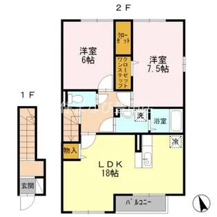 花水木【2階】の間取り