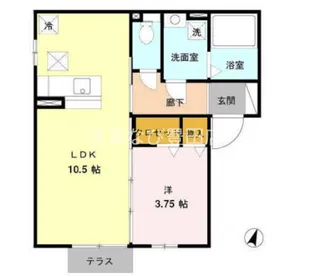 コスモス【1階】の間取り
