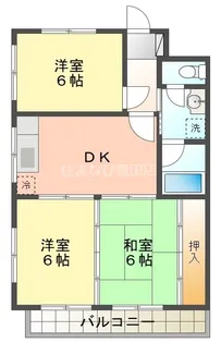 リバーサイド和合【206号室】の間取り