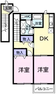 マノワールM’S(エムズ)【201号室】の間取り