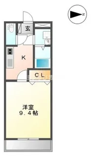 ヴィラ・シフォンⅡ【102号室】の間取り