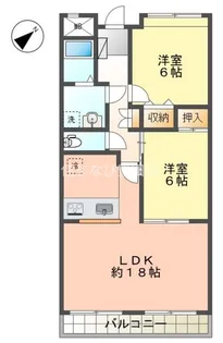 バンブー竹谷【3階】の間取り